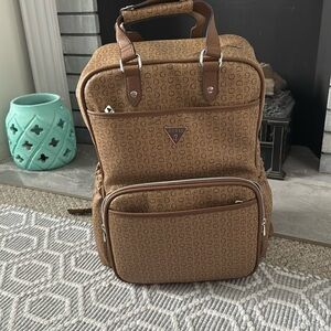 Brand new guest diaper bag, brown, and dark brown